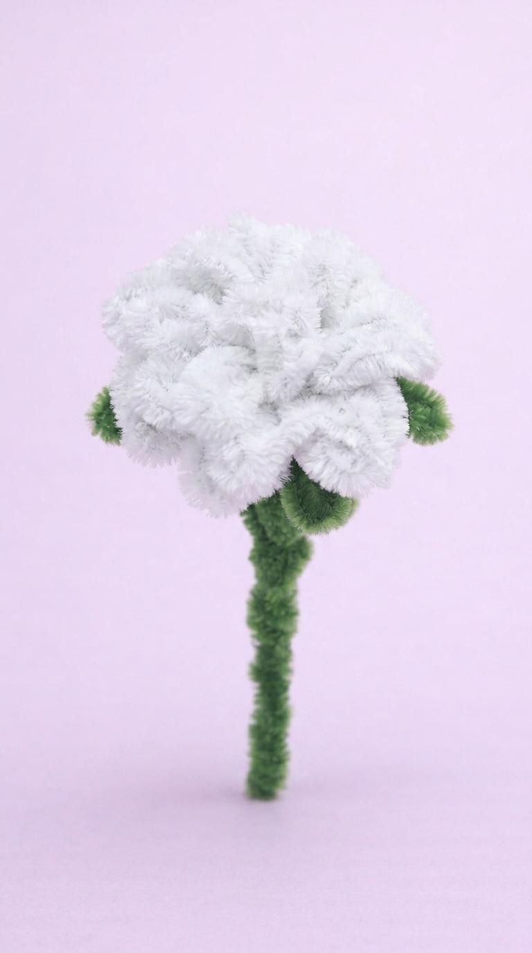 Flor Artesanal Chenille — imagem 2 de 2